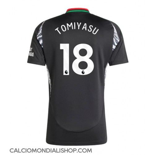 Maglie da calcio Arsenal Takehiro Tomiyasu #18 Seconda Maglia 2024-25 Manica Corta